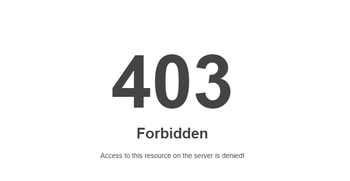 403-Forbidden