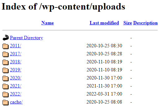 Disable Directory Indexes