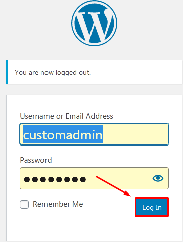 WordPress admin panel